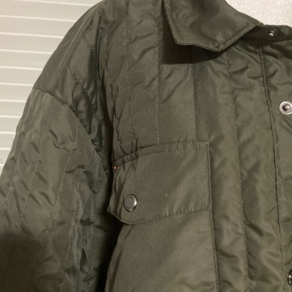 EC IZOD Quilted Pattern Shade of Olive Jacket Plus Size  3XL/3TG - Picture 8 of 14